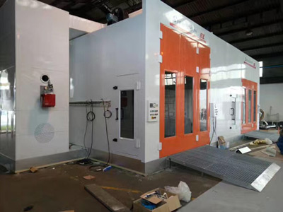 Linha de cabines de pulverização de pintura na Indonésia